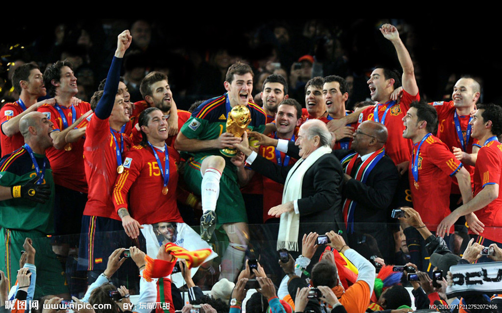 世界杯 西班牙 冠军 大力神杯