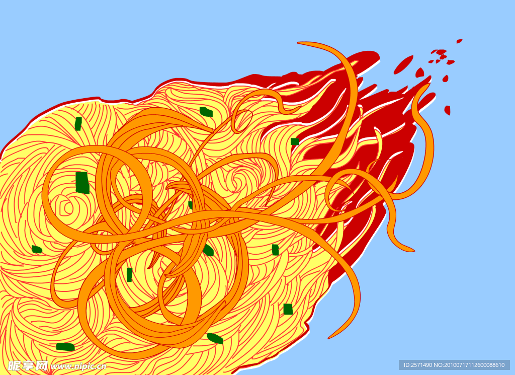 插画 美食