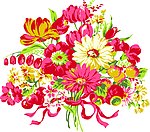 色块花