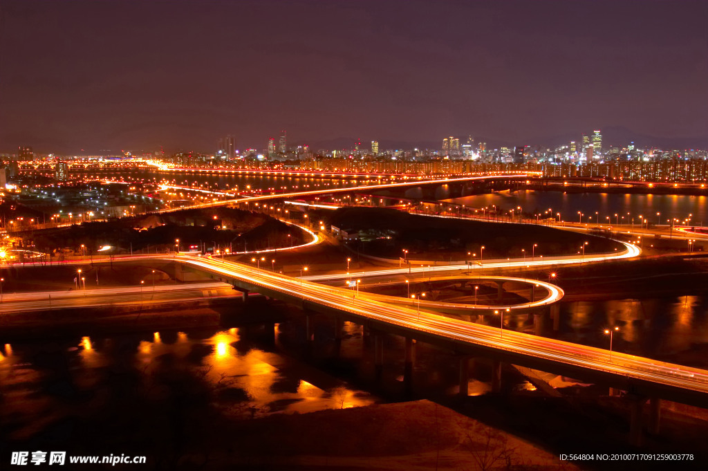 夜景 公路