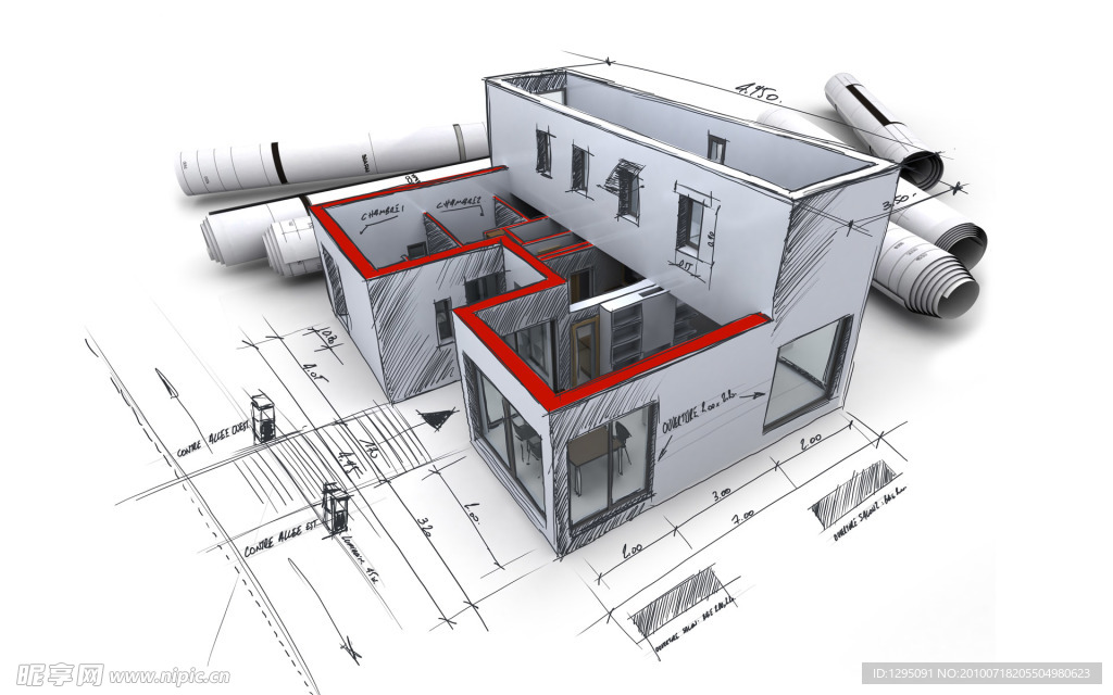 3D建筑 建筑设计 室内设计