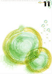 水墨矢量花草花纹