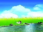 夏天里的一只牛