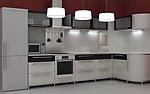 现代家居橱柜3D模型