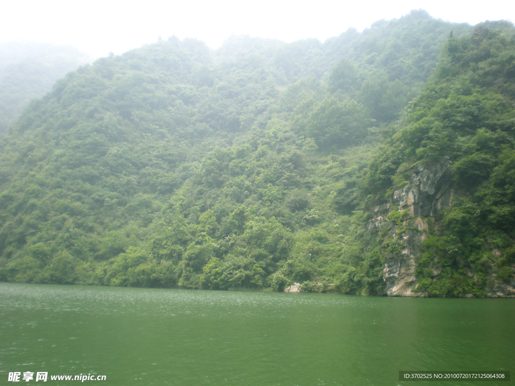 风景名胜 襄阳谷城 南河 小山峡 青山绿水 山水连绵