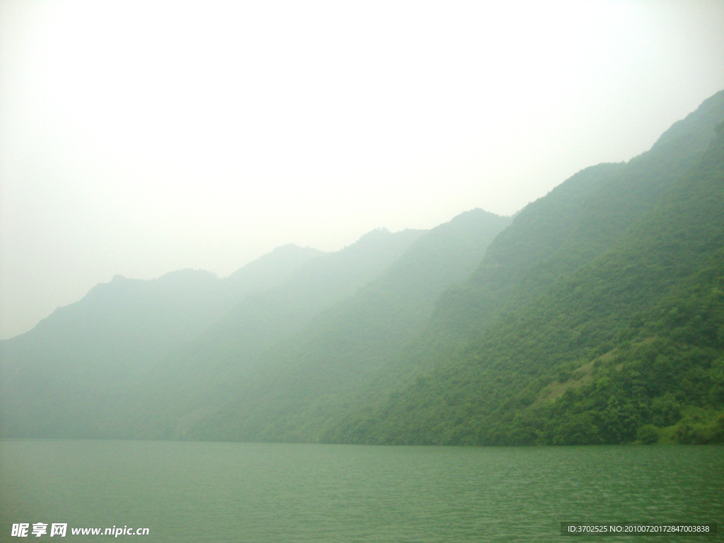 风景名胜 襄阳谷城 南河 小山峡 青山绿水 山水连绵