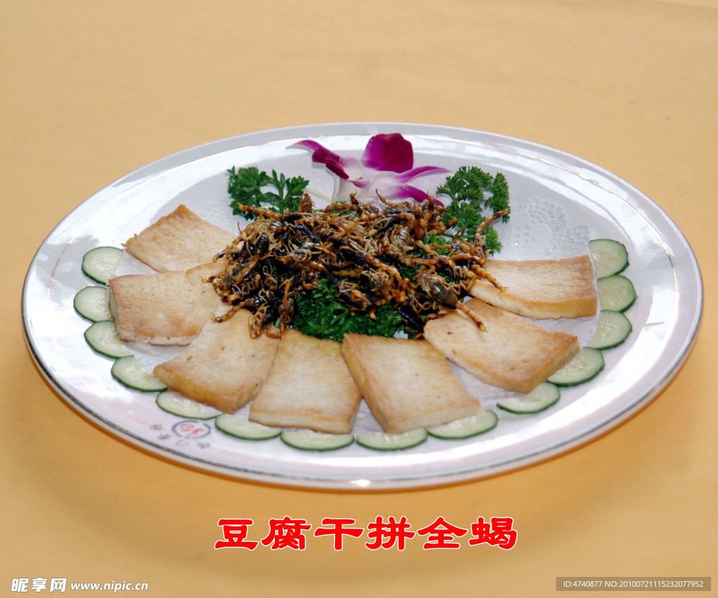 豆腐干拼全蝎