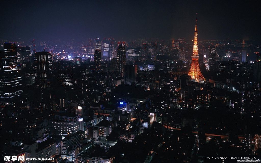 夜幕中的城市