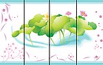 移门荷花