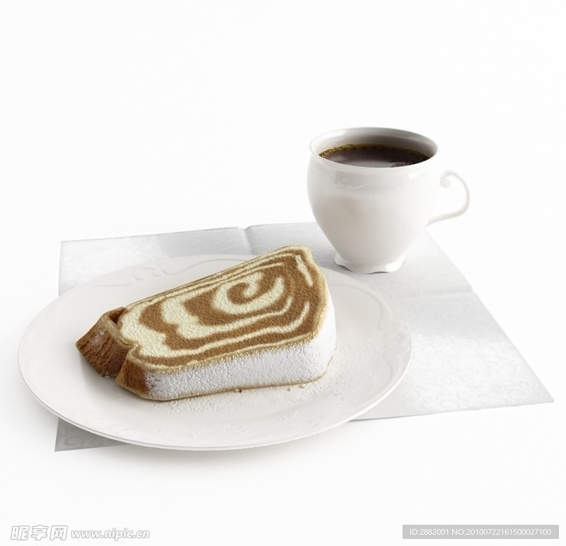 面包早餐模型带贴图