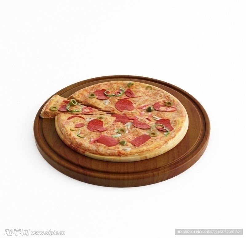 比萨模型带贴图