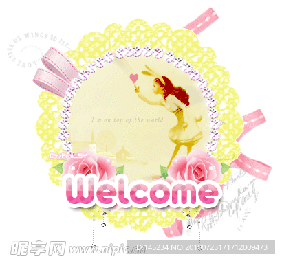 卡通美女闪图