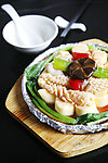 铁板鱿鱼 日本豆腐 香菇