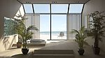 濒海别墅室内场景模型