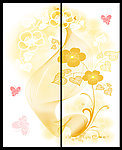 移门图案 （黄色花）