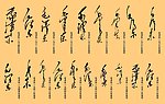 名人毛泽东签名