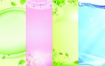 易拉宝 花纹背景