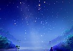 蓝色星夜空 （合层）