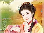 手绘古典美女
