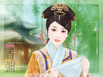 手绘古典美女