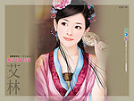 手绘古典美女