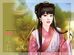 手绘古典美女