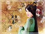手绘古典美女