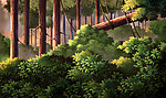 动画背景 树干