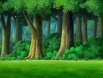 动画背景 树林 树丛