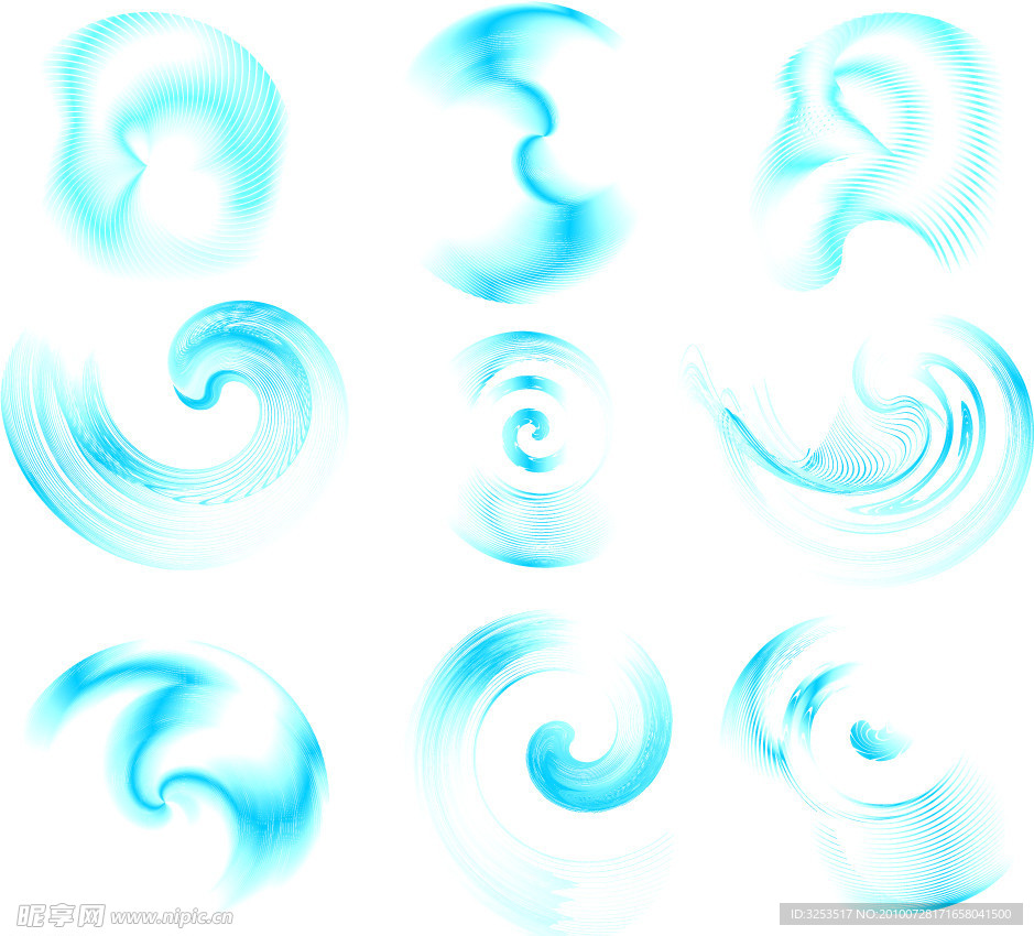 梦幻水矢量图