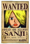 海贼王 通缉令 SANJI