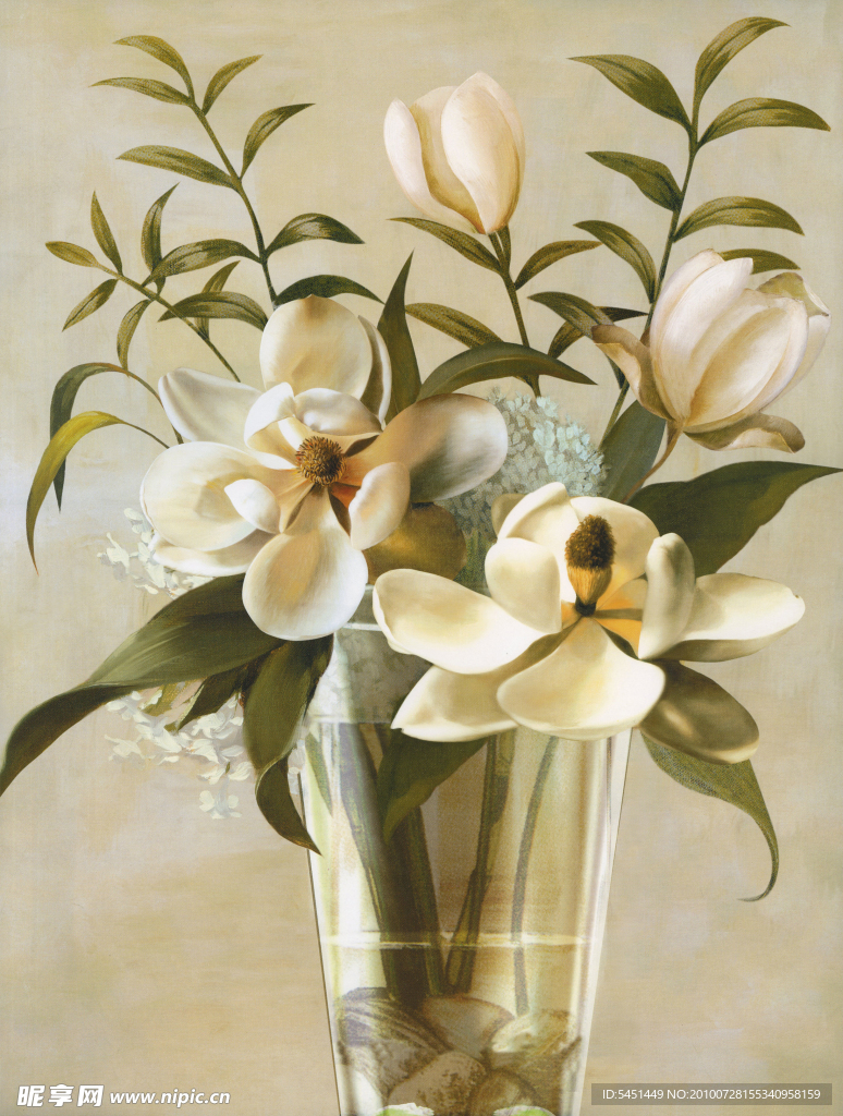 油画 花瓶