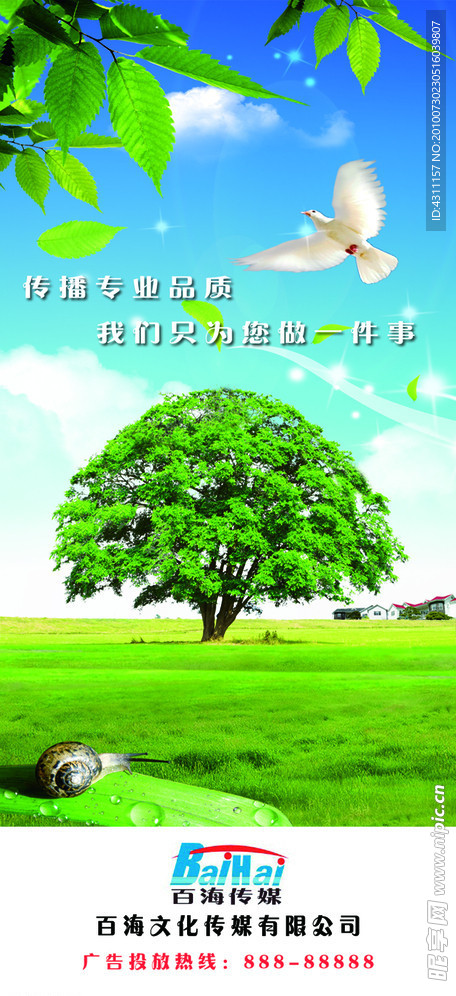 传媒公司易拉宝