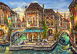 油画 浪漫水镇威尼斯