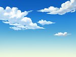 动画背景 天空 云