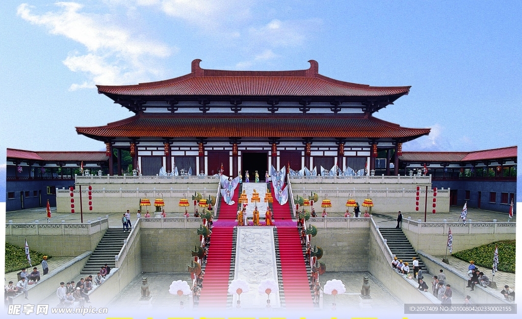 无锡影视基地唐城景点 唐宫大殿