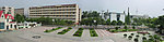 陕西师范大学校园风景 老校区 喷泉广场