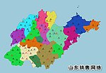 山东地图分层