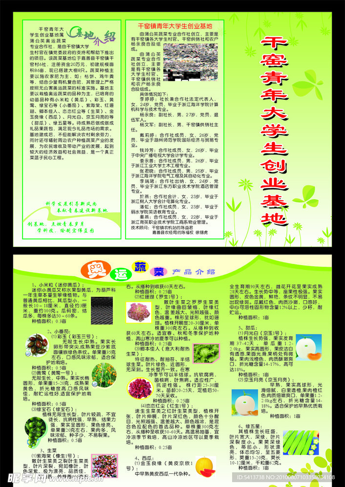 创业知识三折页