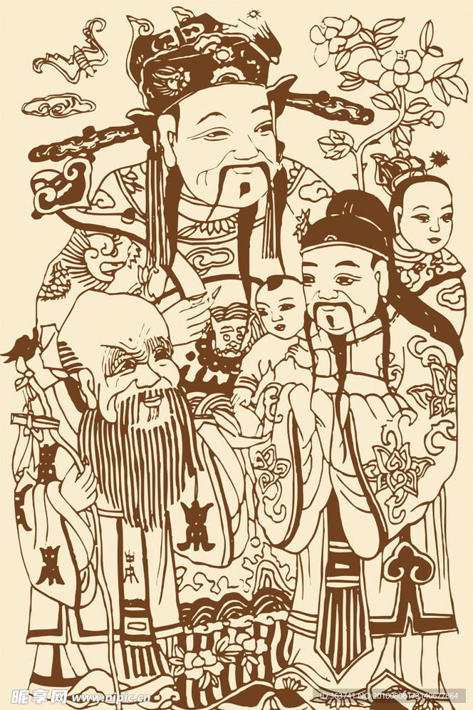 福禄寿星图