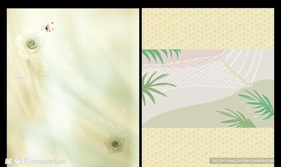 浪漫花纹移门