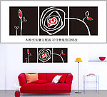 框画 矢量无框画 简约无框画 时尚无框画