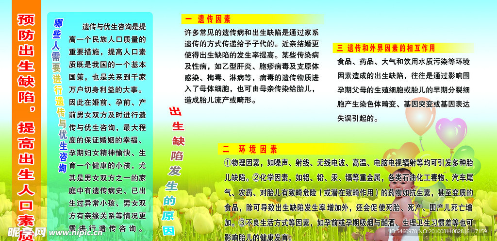 预防出生缺陷 提高出生人口素质
