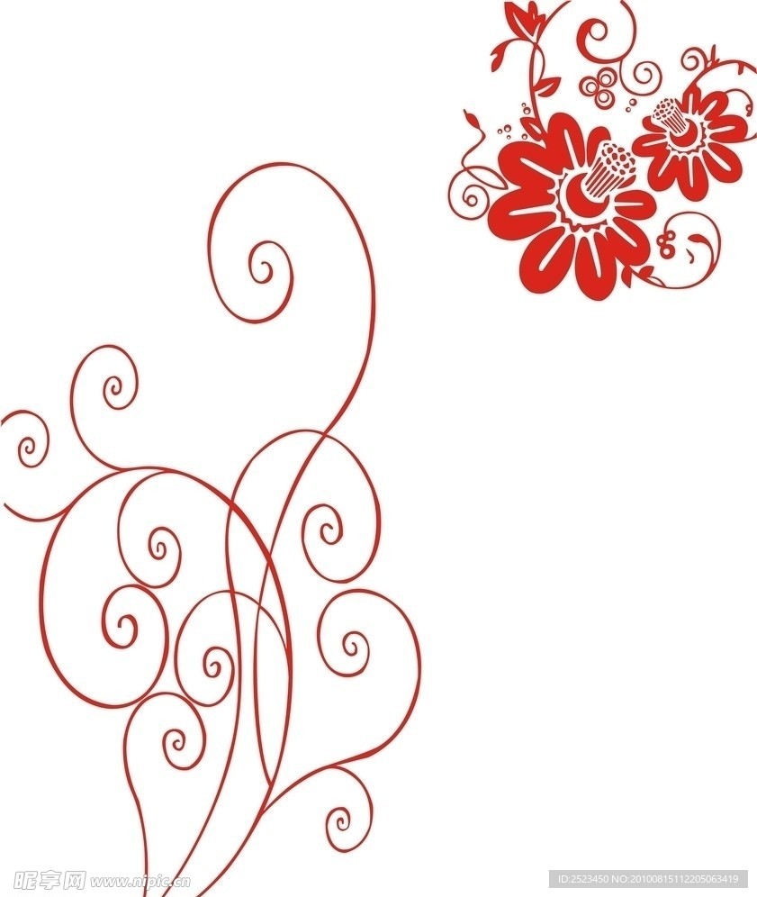 花 花纹 花边