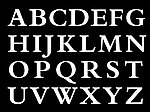 字母 白色