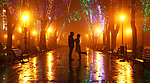 公园夜景高清图片