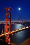 旧金山 月光下 金门大桥