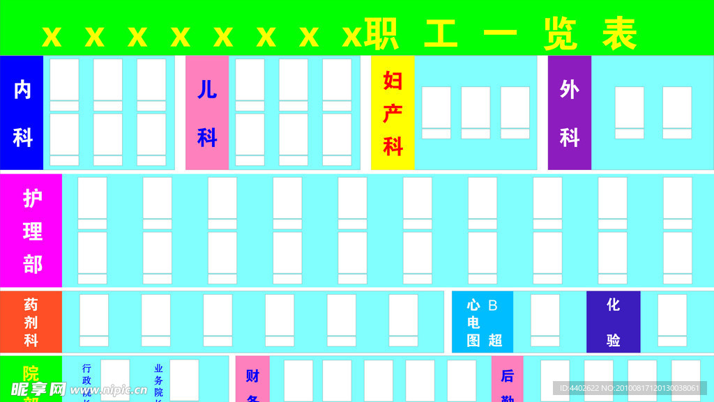 人员一览表