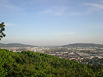 苏州木渎灵岩山俯拍风景