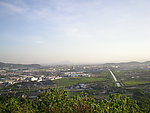 苏州木渎灵岩山 俯拍风景图